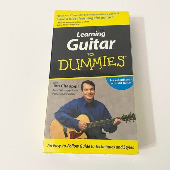 2001 Learning Guitar for Dummies VHS Jon Chappell - Picture 1 of 16